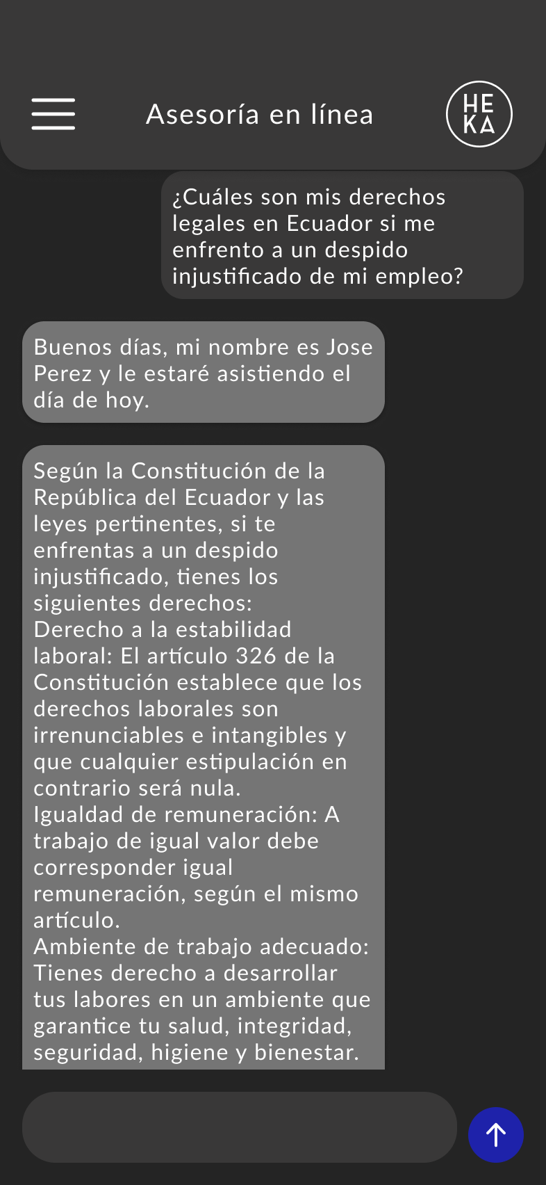 Live Advisory chat