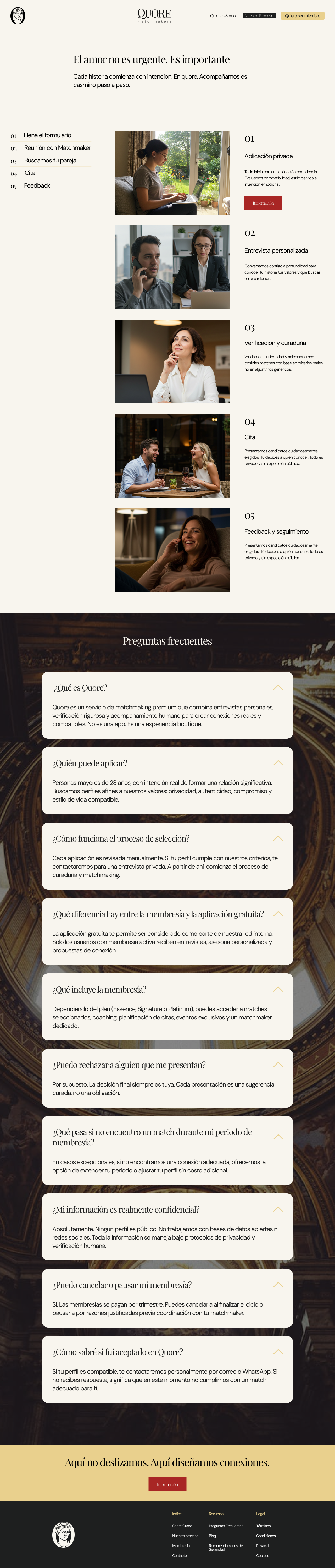 Quore process and FAQ