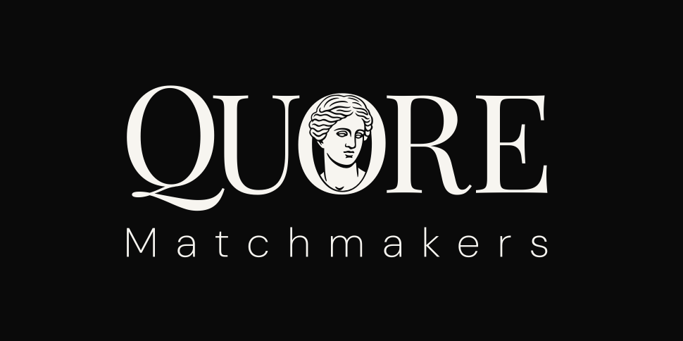 Quore Matchmakers logotype on dark